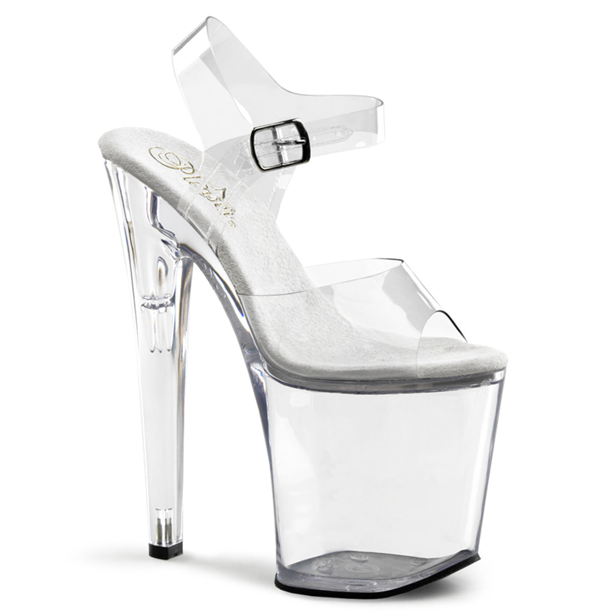 XTREME 808 Clear Pole Dancing Shoes 8 Inch Heels Pleaser Shoes BootyCocktails