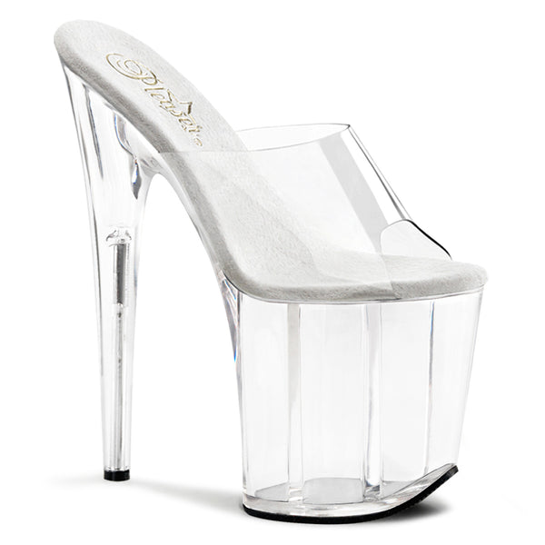 FLAMINGO-801 Clear Platform 8 Inch Heel Stripper Shoes