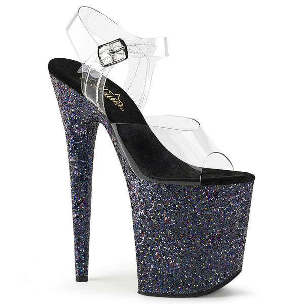 FLAMINGO-808LG Pleaser Shoes Glitther Pole Dancing Shoes