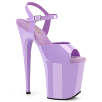 FLAMINGO-809 Lavender Patent Platform Exotic Dancer Sandal