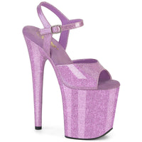 8 Inch Heel, 4 Inch Platform Ankle Strap Sandal - FLAMINGO-809GP