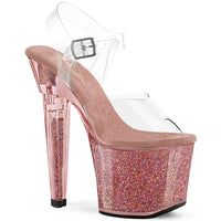 LOVESICK-708SG Pink Iridescent Glitter Platform Exotic Dancer Shoes