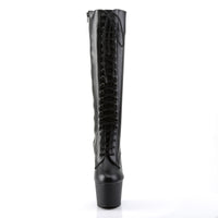 ADORE-2023 Pleaser Shoes Black Vegan Knee High Stripper Boot