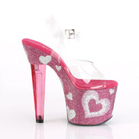 LOVESICK-708HEART Rhinestone Platform Pole Dancing Shoes