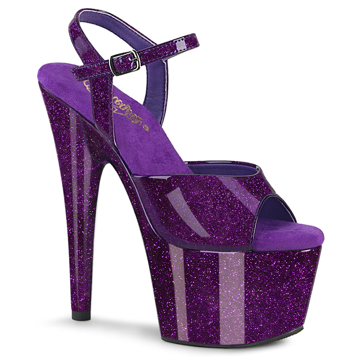 ADORE-709GP Purple Patent, Pole Dancing Shoes, 7 Inch Heels, Pleaser –  BootyCocktails