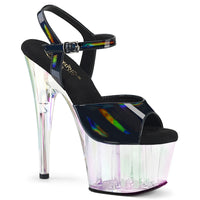 7 Inch Heel, 2 3/4 Inch Tinted Platform Ankle Strap Sandal - ADORE-709HT