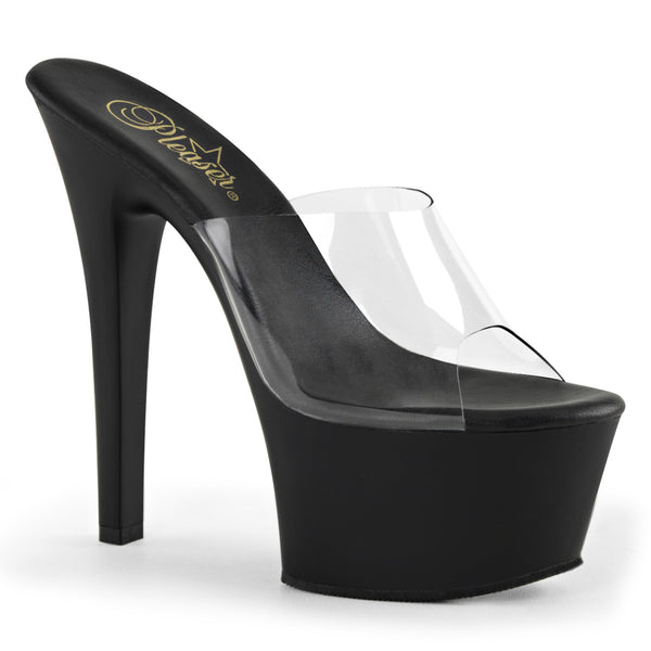 Pleaser Elegant-402 - Clear in Sexy Heels & Platforms - $51.91