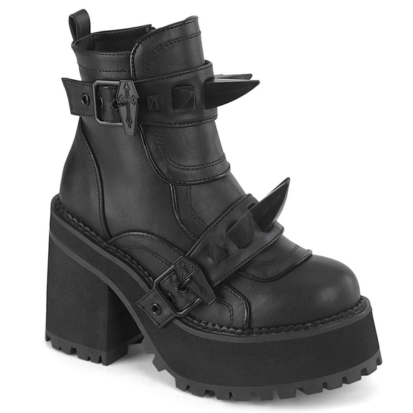 4 3/4 Inch Heel, 2 1/4 Inch Platform Ankle Boot, Inside Zip - ASSAULT-72