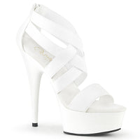 White clearance pleaser heels