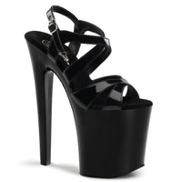 8 Inch Heel, 4 Inch Platform Sandals - XTREME-872